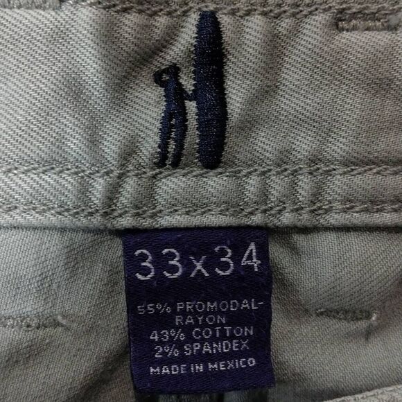 Johnnie-O 5 Pocket Jean Cut Pants Size 33x34 US Hugo In Mako Mako - Picture 9 of 9